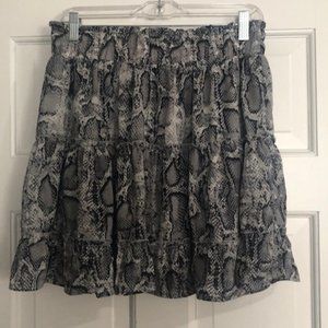 Snakeskin Mini skirt
